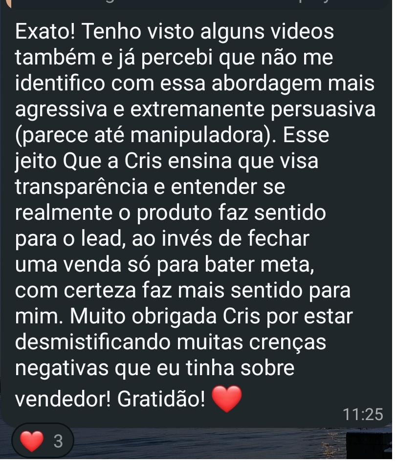 Depoimento de mentorada