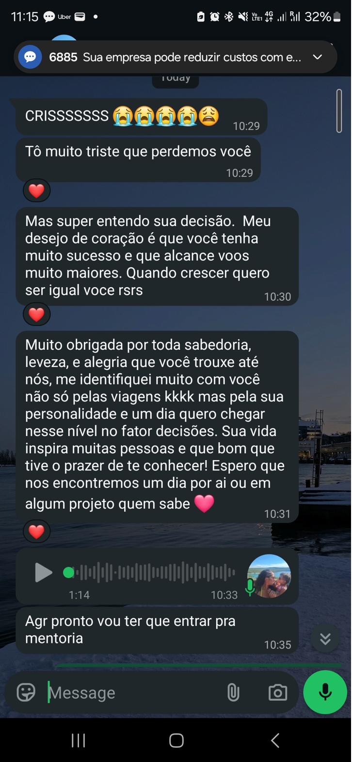 Depoimento de mentorada